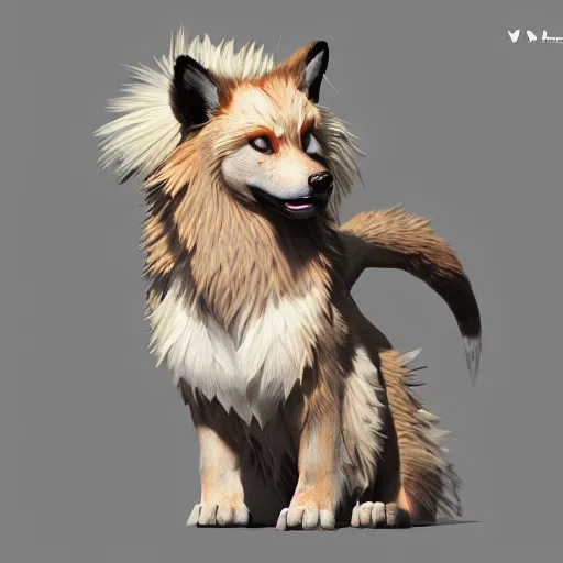 Prompt: arcanine, au naturel, hyper detailed, digital art, trending in artstation, cinematic lighting, studio quality, smooth render, unreal engine 5 rendered, octane rendered, art style by klimt and nixeu and ian sprigger and wlop and krenz cushart