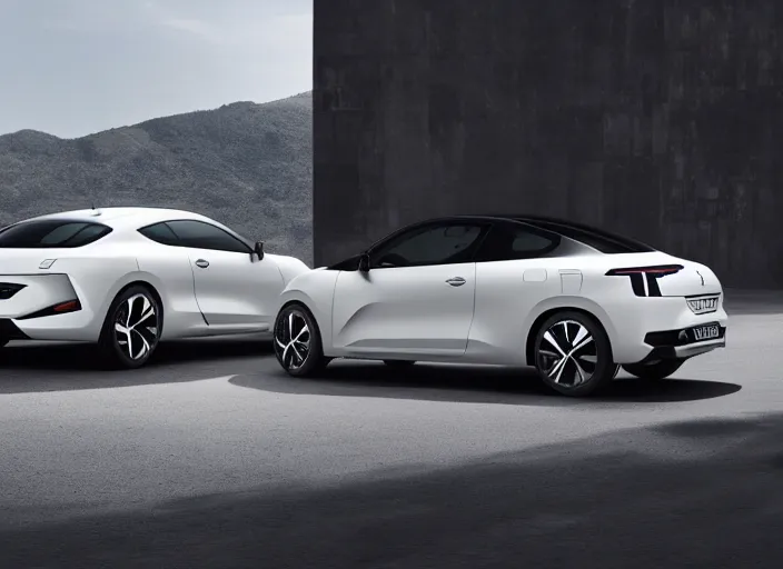 Image similar to peugeot coupe from 2 0 1 8, rear view