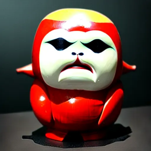 Prompt: daruma with demon head