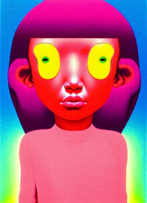 Image similar to cute girl by shusei nagaoka, kaws, david rudnick, airbrush on canvas, pastell colours, cell shaded, 8 k