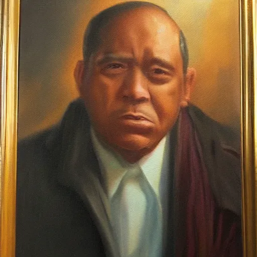 Prompt: president jose lamar, oil painting dramatic light, cinematic, by the best oil painter, best artist