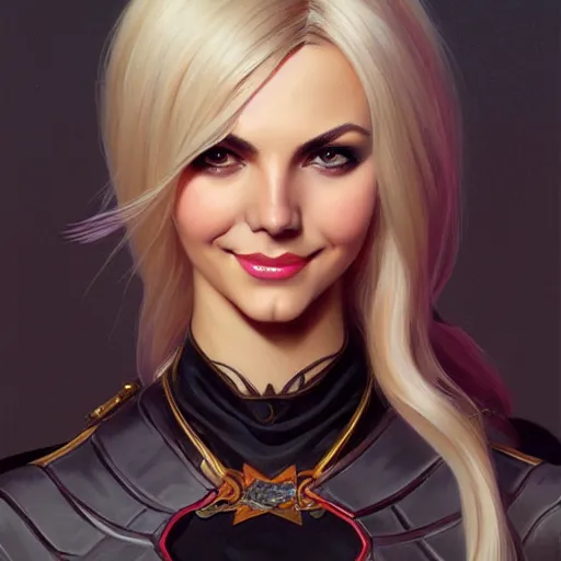 Image similar to Blonde Victoria Justice as Bat Girl, western, D&D, fantasy, intricate, elegant, highly detailed, digital painting, artstation, concept art, matte, sharp focus, illustration, art by Artgerm and Greg Rutkowski and Alphonse Mucha