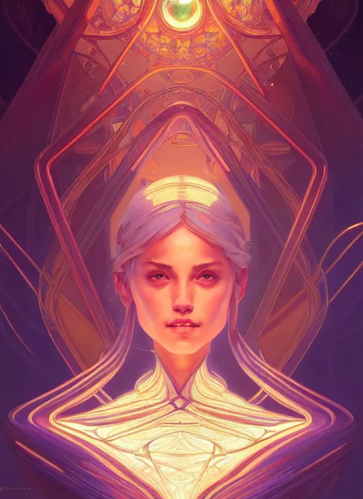 Image similar to symmetry!! water, glowing lights!! intricate elegant, highly detailed, digital painting, artstation, concept art, smooth, sharp focus, illustration, art by artgerm and greg rutkowski and alphonse mucha