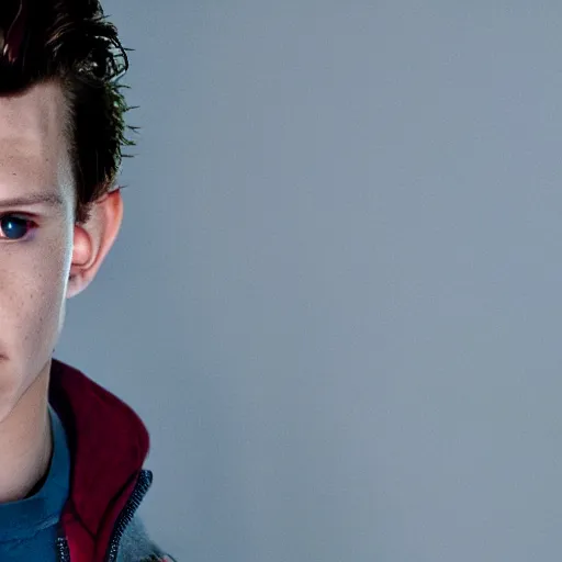 Prompt: Tom Holland as Jesse Pinkman, HD, photorealistic, cinematic lighting