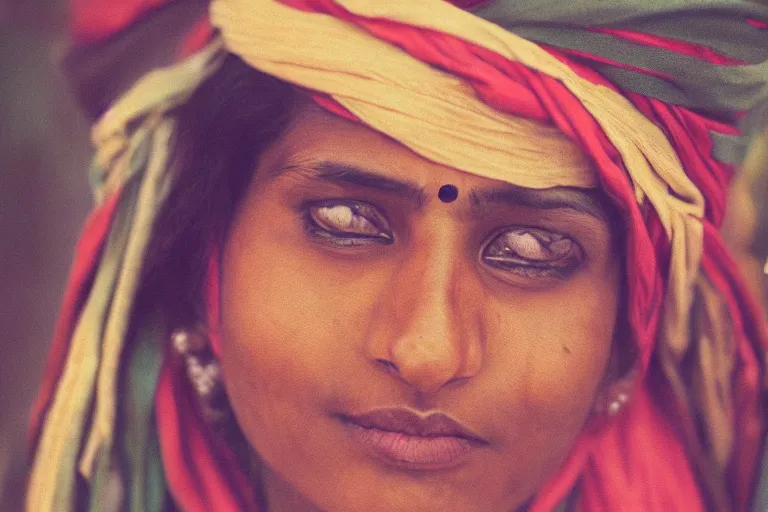 Image similar to an indian women, realistic, cinematic style, 35mm