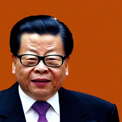 Prompt: china leader jiang zemin freak out