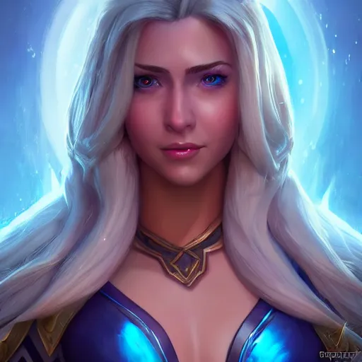 Prompt: realistic still of jaina proudmoore amazing details 8 k beautiful ultra realistic sharp focus cinematic lightning in the style of artgerm artstation