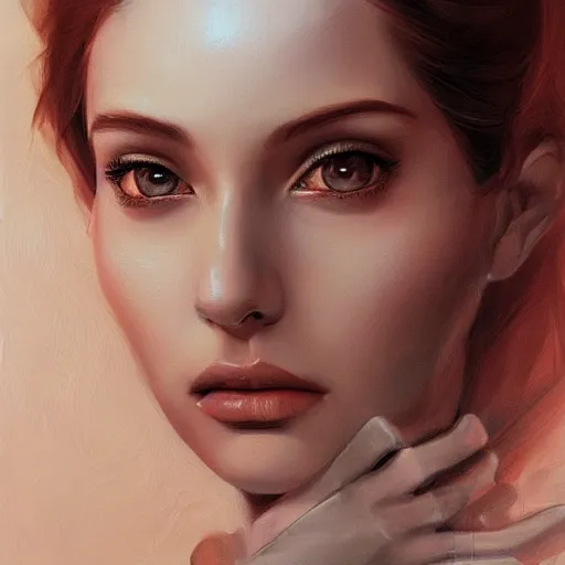 Prompt: alcina dimitrescu, portrait, elegant, highly detailed, artstation, digital painting, art by artgerm