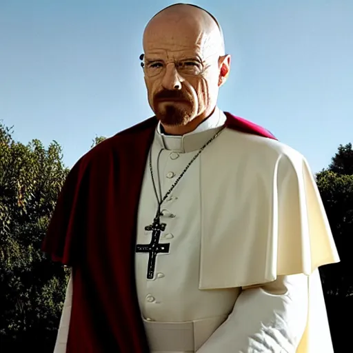 Image similar to Walter White as the Pope