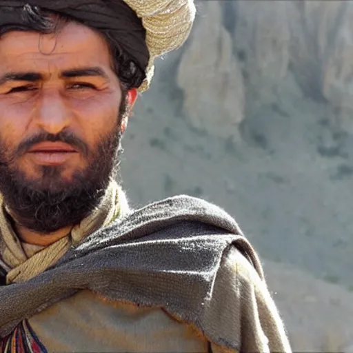 Image similar to Close up of a Kurdish shepherd wearing Kurdish clothes in a movie directed by Christopher Nolan, movie still frame, promotional image, imax 70 mm footage