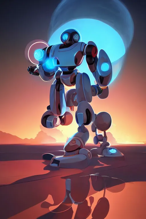 Image similar to metabots medabots medarotto medarot robot minimalist comics, behance hd by jesper ejsing, by rhads, makoto shinkai and lois van baarle, ilya kuvshinov, rossdraws global illumination ray tracing hdr radiating a glowing aura