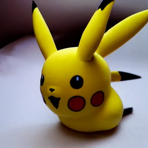 Prompt: Pikachu Sculpture made out of Papyrus