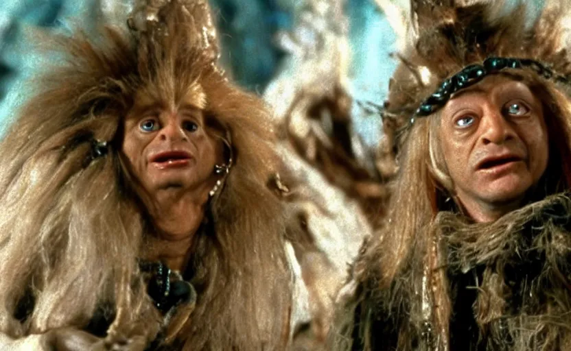 Image similar to a still of pauly shore in the dark crystal ( 1 9 8 2 ),