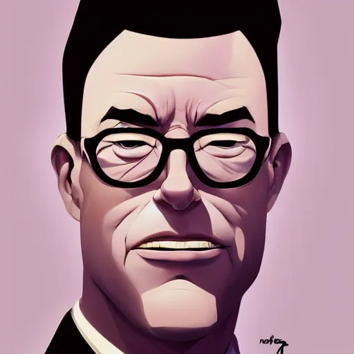 Image similar to face icon stylized minimalist michael crichton, loftis, cory behance hd by jesper ejsing, by rhads, makoto shinkai and lois van baarle, ilya kuvshinov, rossdraws global illumination