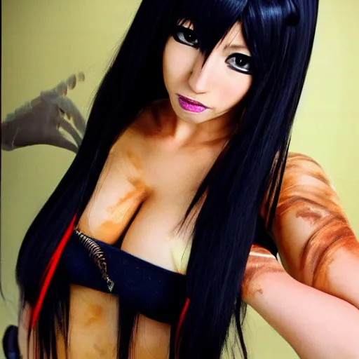 Image similar to high quality art of tifa lockhart with ganguro makeup, trending on artstartion