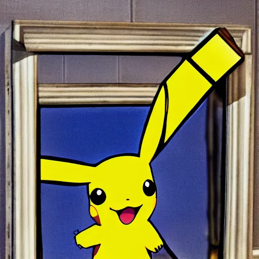 Prompt: a mirror Pikachu