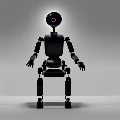 Image similar to futuristic lonely humanoid robot with huge comically sad OLED eyes and open rectangular mouth sits facing left reading a hardbound leather book on a comfortable midcentury chair. Cinematic Lighting, Cinematic Movie Photograph, Arri Alexa, Extremely Detailed, smooth, very very clean, simple, 8K, octane render, maya render, unreal engine, trending on artstation, DSLR