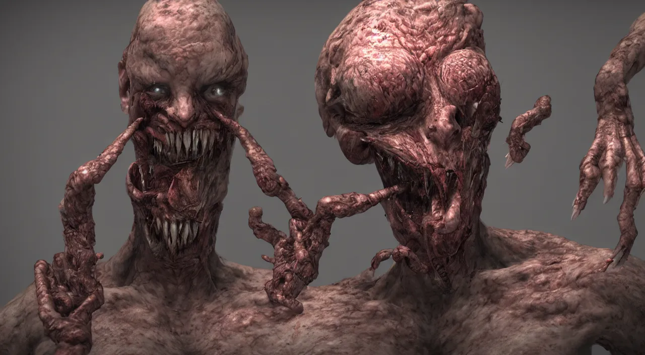 Image similar to body horror, unreal engine, octane render, depth of field, cycles render, hd