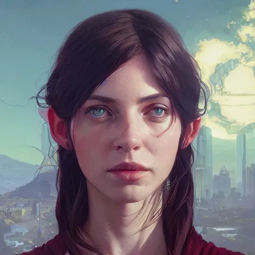 Image similar to highly detailed portrait 💃 in gta v, stephen bliss, unreal engine, fantasy art by greg rutkowski, loish, rhads, ferdinand knab, makoto shinkai and lois van baarle, ilya kuvshinov, rossdraws, tom bagshaw, global illumination, radiant light, detailed and intricate environment