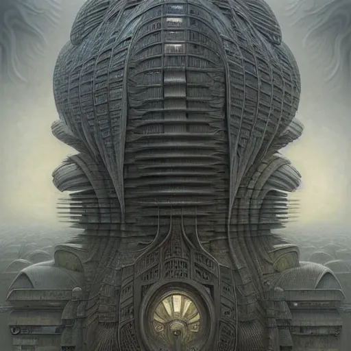 Prompt: brutalist architecture, symmetrical!!, grey, intricate, ugly highly detailed, centered, digital painting, artstation, concept art, smooth, sharp focus, illustration, artgerm, tomasz alen kopera, peter mohrbacher, donato giancola, joseph christian leyendecker, wlop, boris vallejo