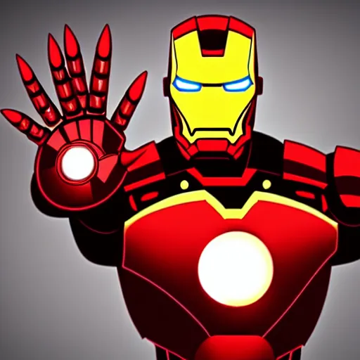 Prompt: iron man, illustration