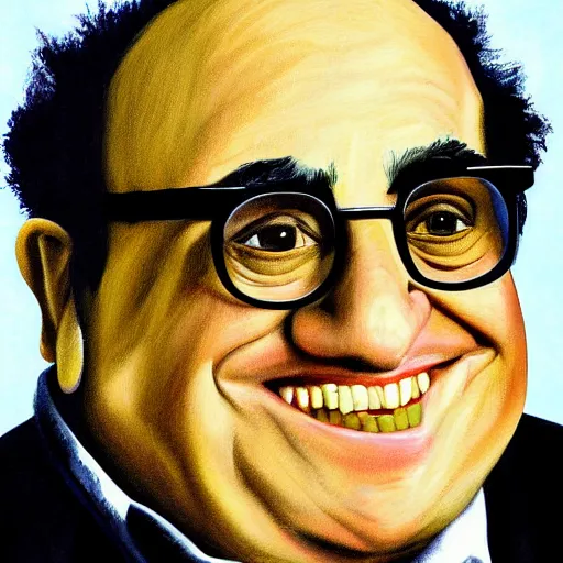 Image similar to Danny Devito painting by Stormy-McPikerton