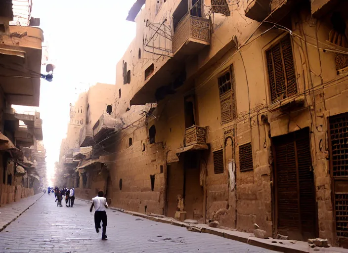 Prompt: cairo old streets