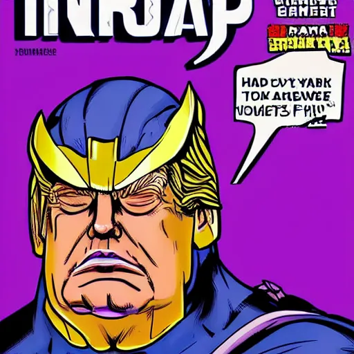 Prompt: Donald Trump as Thanos