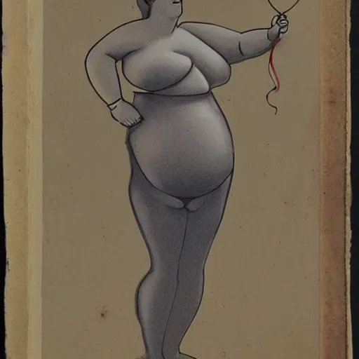 Image similar to woman with balloon belly