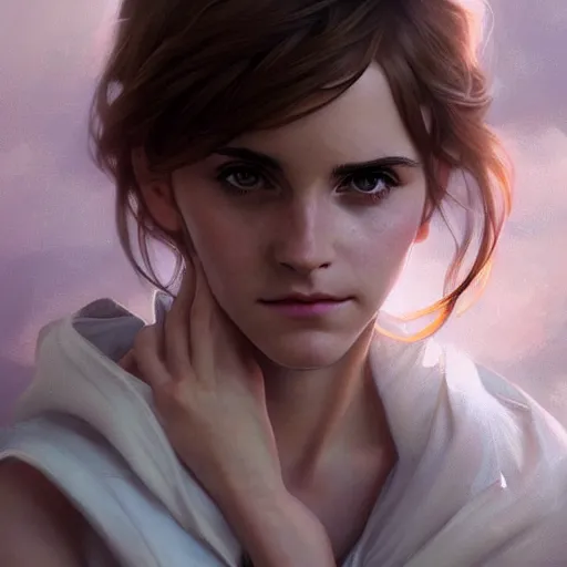 Image similar to ultra realistic illustration, emma watson anime, intricate, elegant, highly detailed, digital painting, artstation, concept art, smooth, sharp focus, illustration, art by artgerm and greg rutkowski and alphonse mucha and wlop