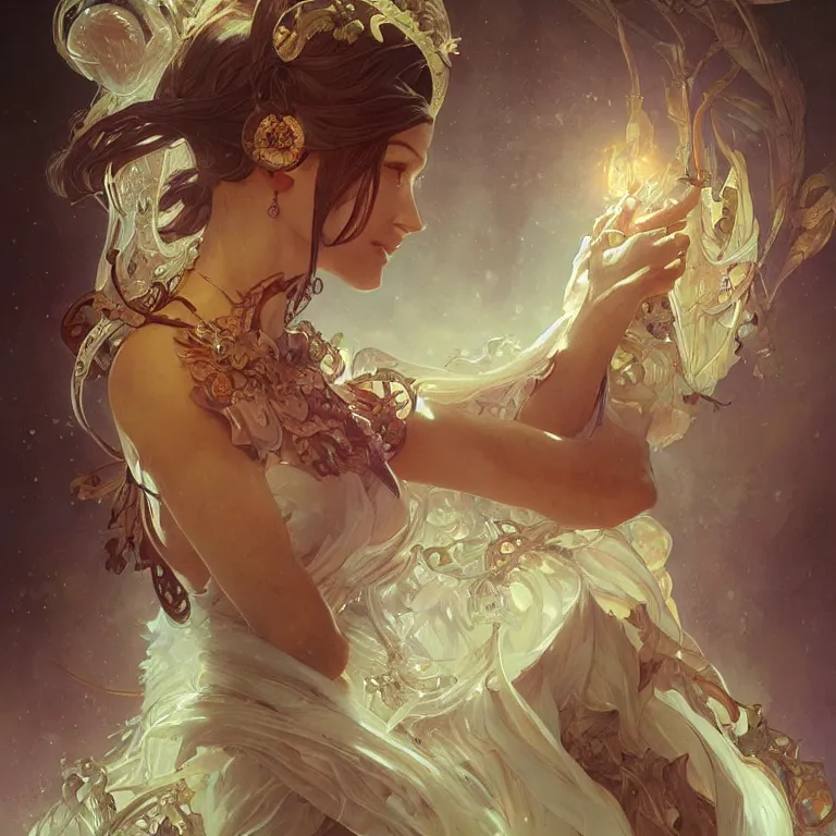 Prompt: Vial of life, fantasy, highly detailed, digital painting, artstation, smooth, sharp focus, illustration, art by artgerm and greg rutkowski and alphonse mucha