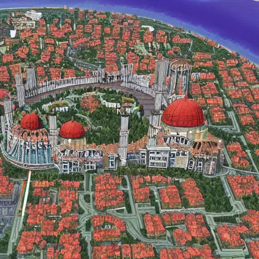 Image similar to constantinople if the byzantine empire never fell