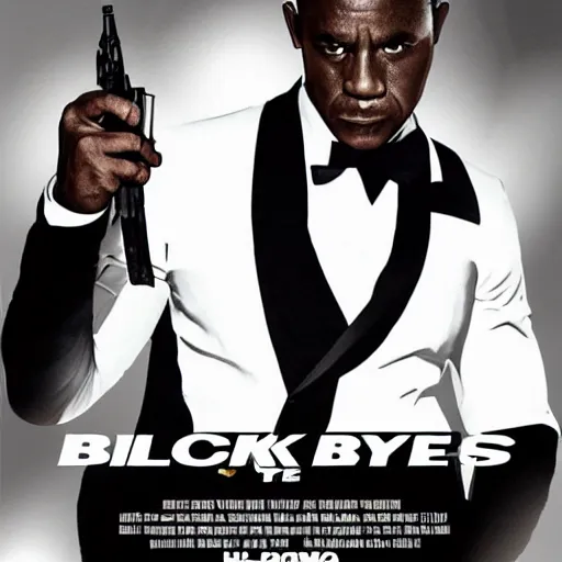 Prompt: Black James bond