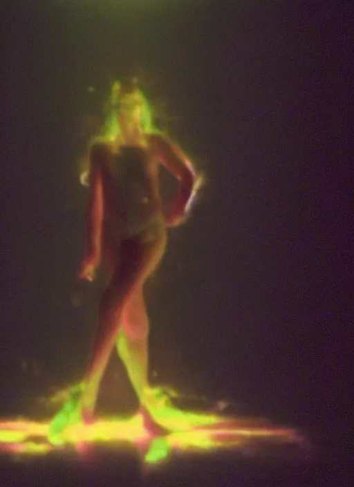 Image similar to a symmetrical female astral projection, liquid glowing aura, heavenly, motion blur, film grain, cinematic lighting, experimental film, shot on 1 6 mm