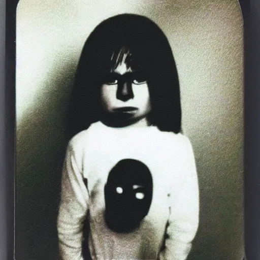 Image similar to Polaroid photo black eyed children