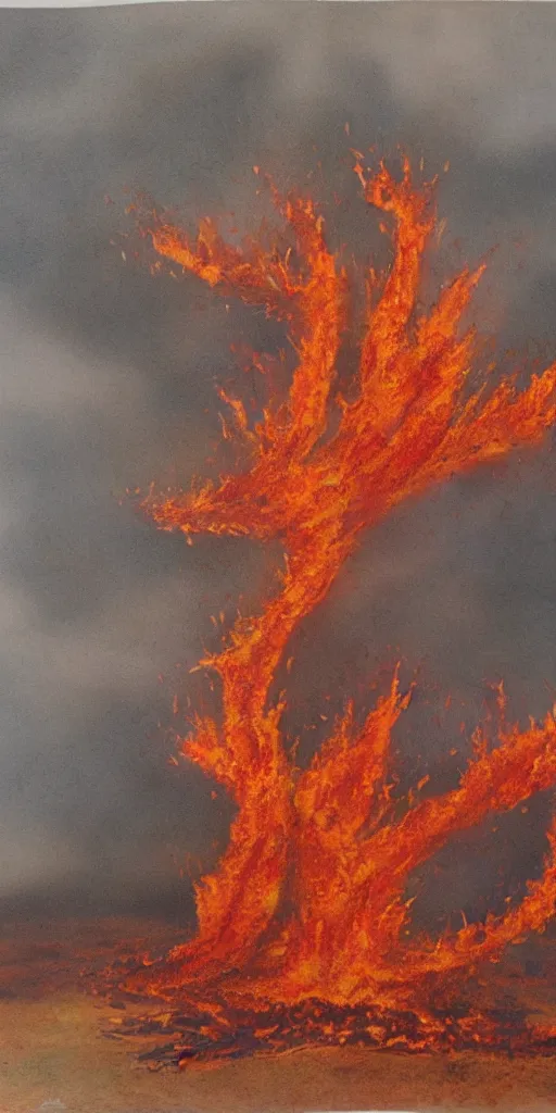 Image similar to firenado, realistic, highly detailed, photorealistic