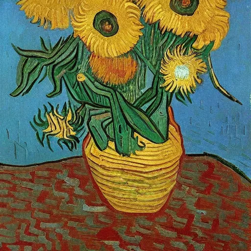 Image similar to “Cannibale Royale logo, an oil painting by van Gogh”