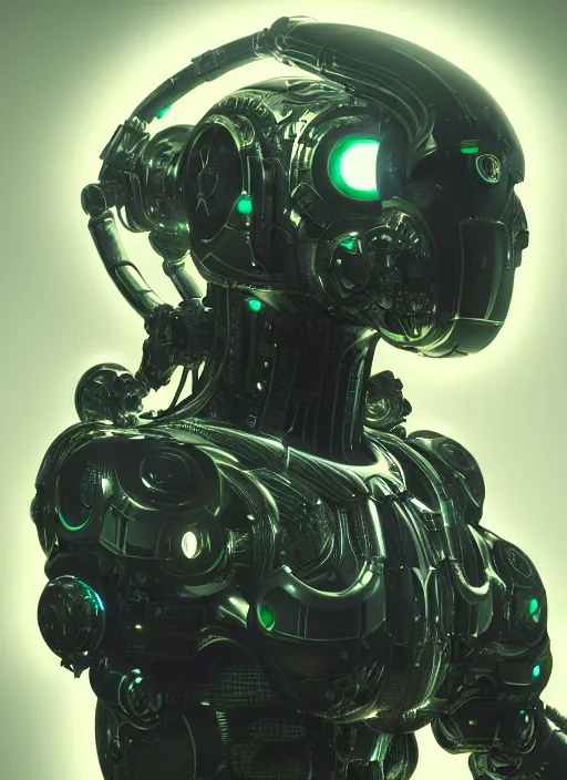 Image similar to cyborg in the style of Luigi Luccarelli, 8k octane beautifully detailed render, post-processing, extremely hyperdetailed, intricate, epic composition, cinematic lighting + masterpiece, trending on artstation