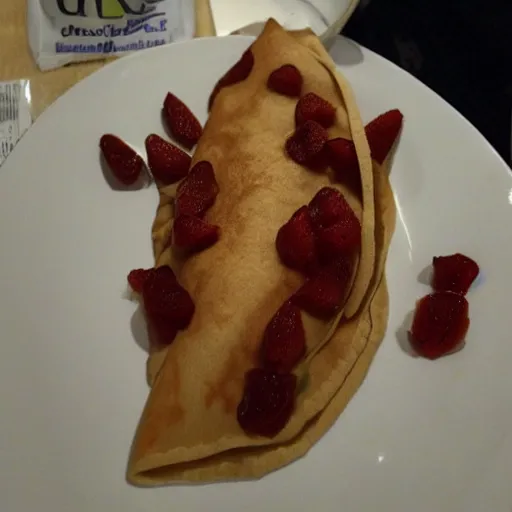 Image similar to a delicious creepy crepe