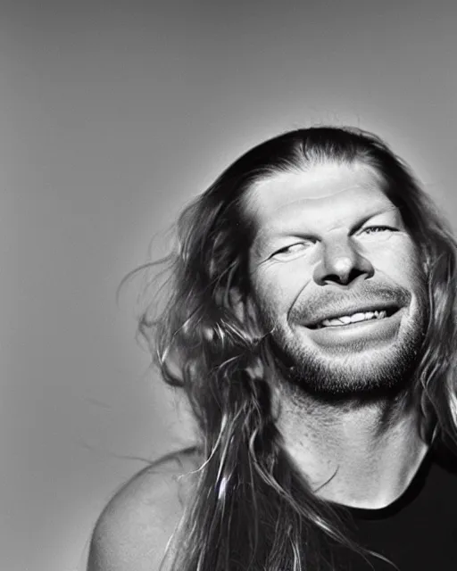 Image similar to fashion photograph of aphex twin by julia hetta and robert h hudson