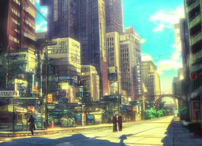 Prompt: the beautiful streets of Pittsburgh, anime scenery by Makoto Shinkai