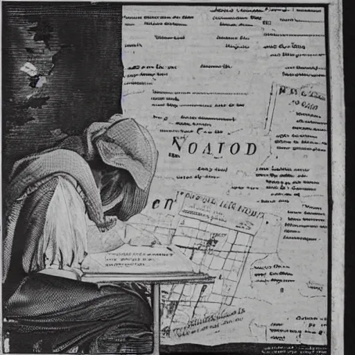 Prompt: writing has nothing to do with meaning. it has to do with landsurveying and cartography, including the mapping of countries yet to come.