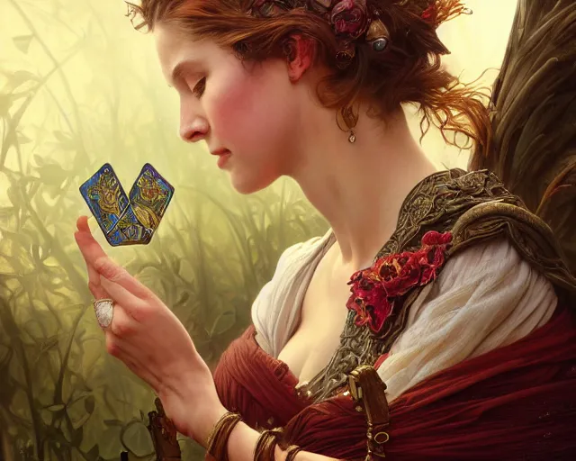 Image similar to photography of mandy disher, deep focus, d & d, fantasy, intricate, elegant, highly detailed, digital painting, artstation, concept art, matte, sharp focus, illustration, hearthstone, art by artgerm and greg rutkowski and alphonse mucha