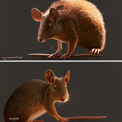 Prompt: agouti digital art in the style of greg rutkowski and craig mullins, 4 k