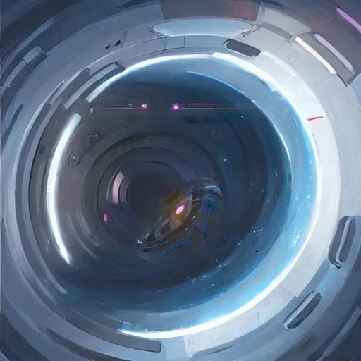 Prompt: concept art of a torus shaped space station by greg rutkowski