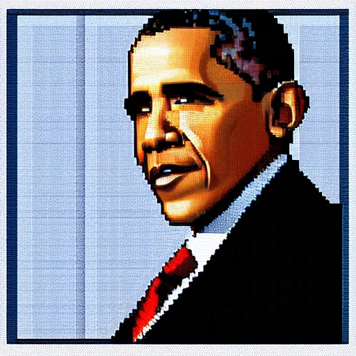 Obama Pixel Art, hyper realistic, HD, HQ, photo | Stable Diffusion ...