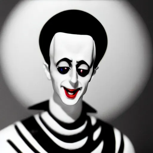 Prompt: Klaus Nomi as a vinyl figure, photograph, award winning, diffuse lighting