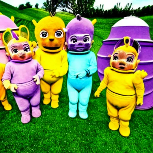 Prompt: Bees Teletubbies acidwave