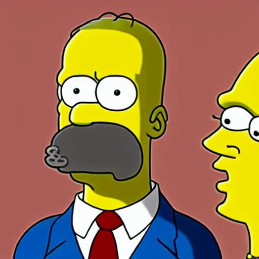 Image similar to joe biden as a Simpsons character