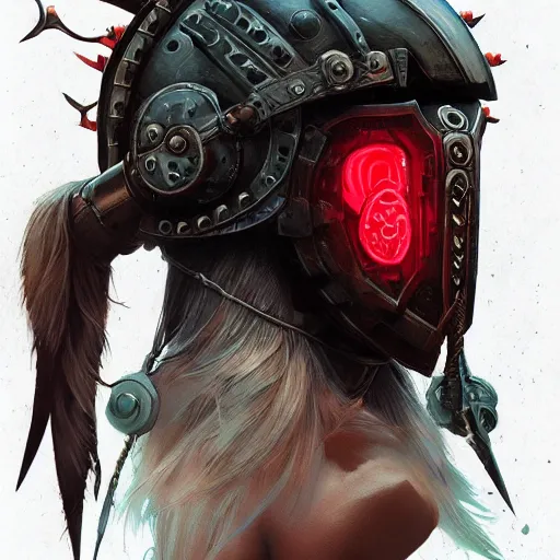 Image similar to cyberpunk viking helmet mask warrior goddess robot ninja fantasy, art gta 5 cover, official fanart behance hd artstation by jesper ejsing, by rhads, makoto shinkai and lois van baarle, ilya kuvshinov, ossdraws